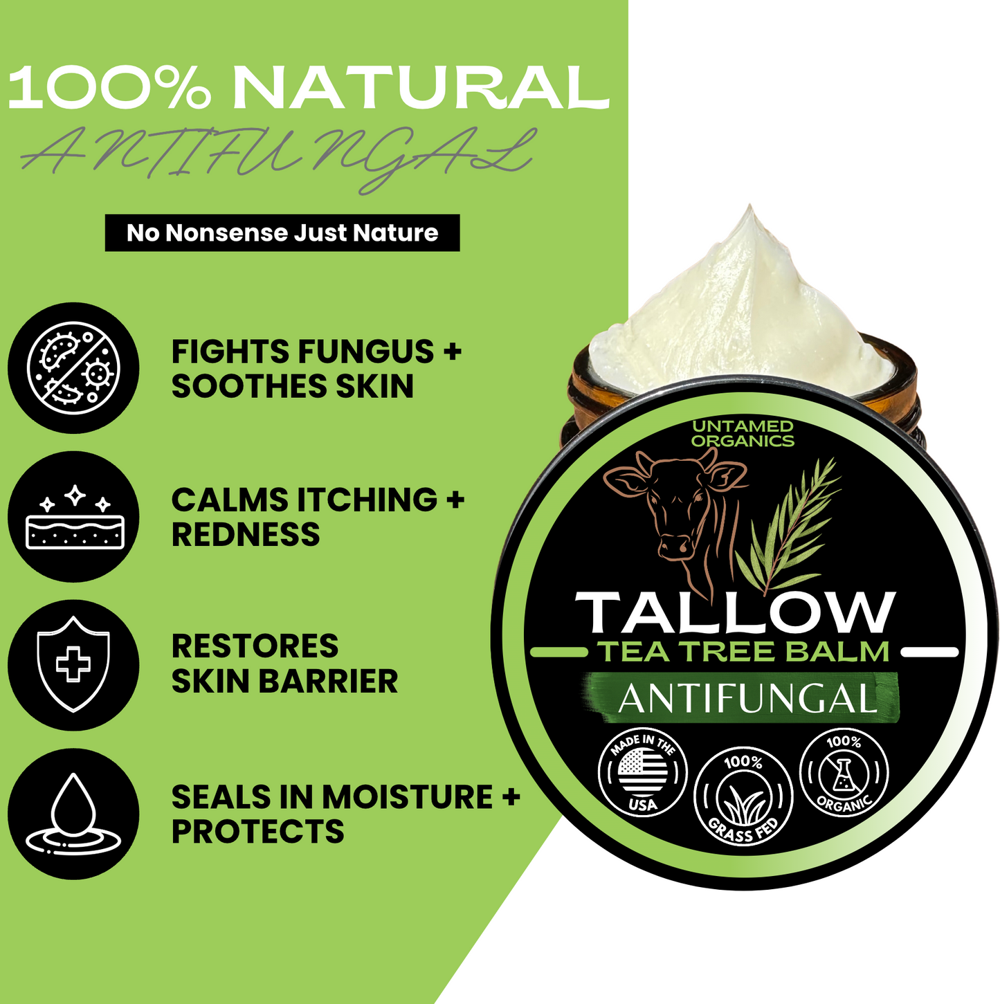 Antifungal Tea Tree Tallow Skin Balm
