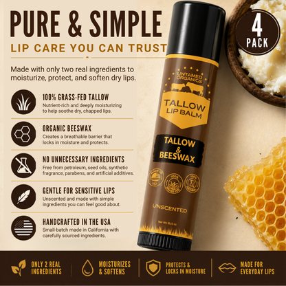 Tallow Lip Balm (4-Pack)