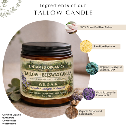 Tallow + Beeswax Candle