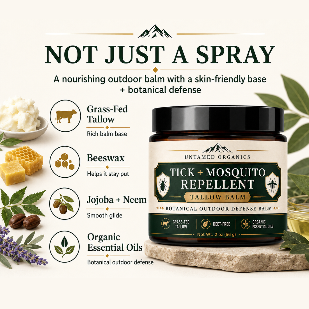 Tick + Mosquito Repellent Tallow Balm