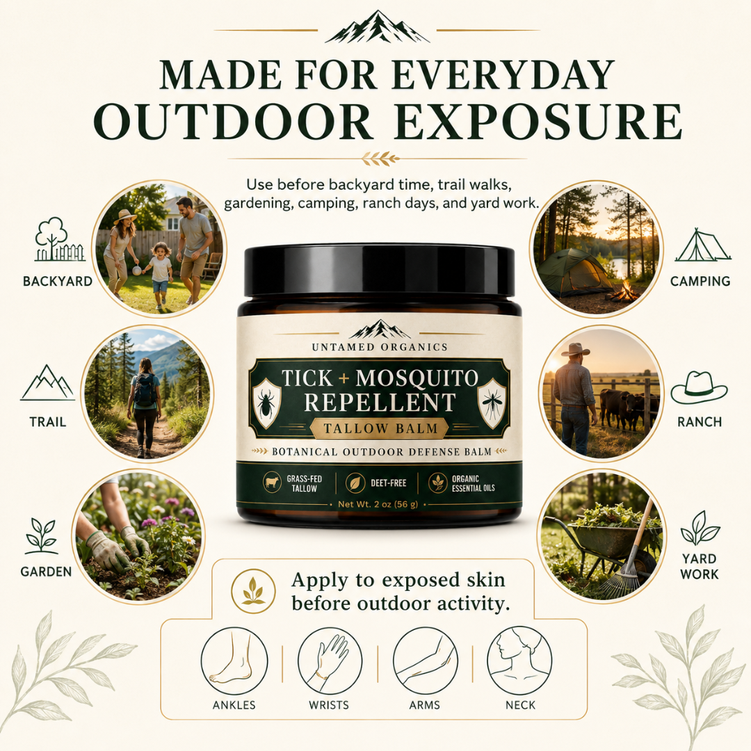 Tick + Mosquito Repellent Tallow Balm