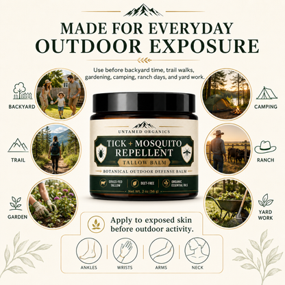 Tick + Mosquito Repellent Tallow Balm