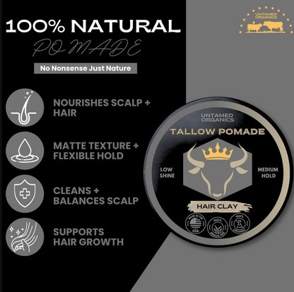 Tallow Hair Clay Pomade